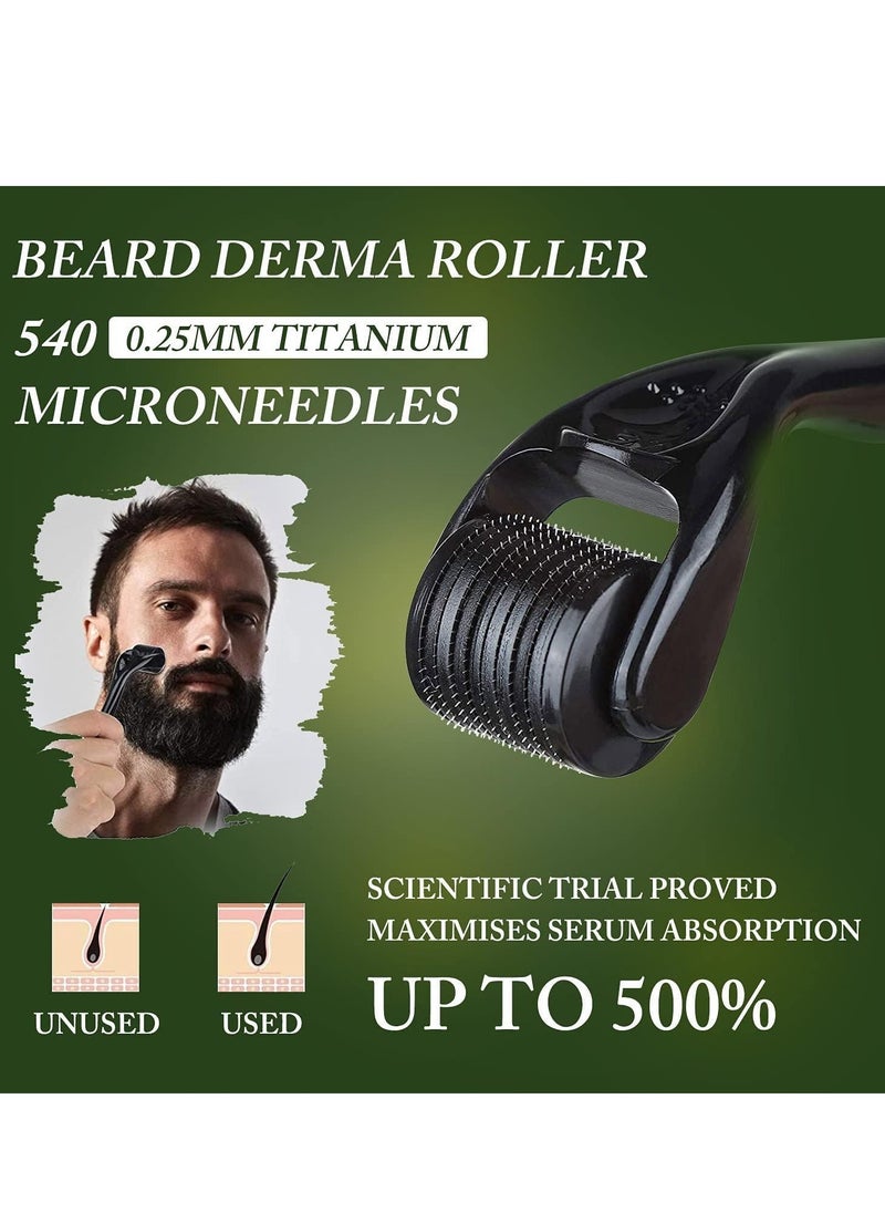 DMG TECH 10 in 1 Beard Growth Kit - Roller, Serum Oil , Balm and Comb, Stimulate Beard and Hair Growth - Gifts for Men Dad Him Boyfriend Husband Brother  - Image 5