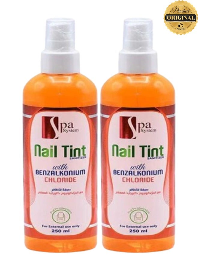 سبا سيستم 2 قطع صبغة أظافر بكلوريد البنزالكونيوم للاستخدام الخارجي فقط 250 مل - Image 1