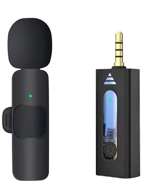 Tech Wireless Lavalier Microphone for iPhone iPad USB C Smartphone, Plug and Play Mini Mic for YouTube TikTok Live Streaming Gaming K Song Recording Auto Noise Reduction (3.5mm 1)