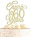 AHAORAY Cheers to 60 Years Cake Topper Gold Glitter 60th Birthday Cake Decorating Supplies Perfect for Wedding Anniversary or Birthday Party Decorations Photo Booth Props - Image 3