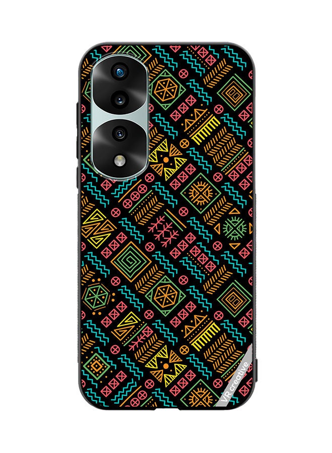 VR CREATIVE Protective Case Cover For Honor 70 Pro Mayan Patchwork Design Multicolour - Image 1
