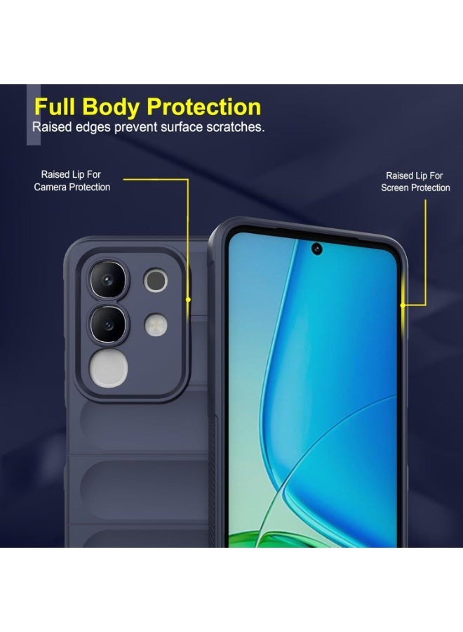 Premium Protection Back Silicone Case Compatible with Vivo y29 4G Magic Shield Shockproof Case with Camera Protection (Blue)  - Image 5