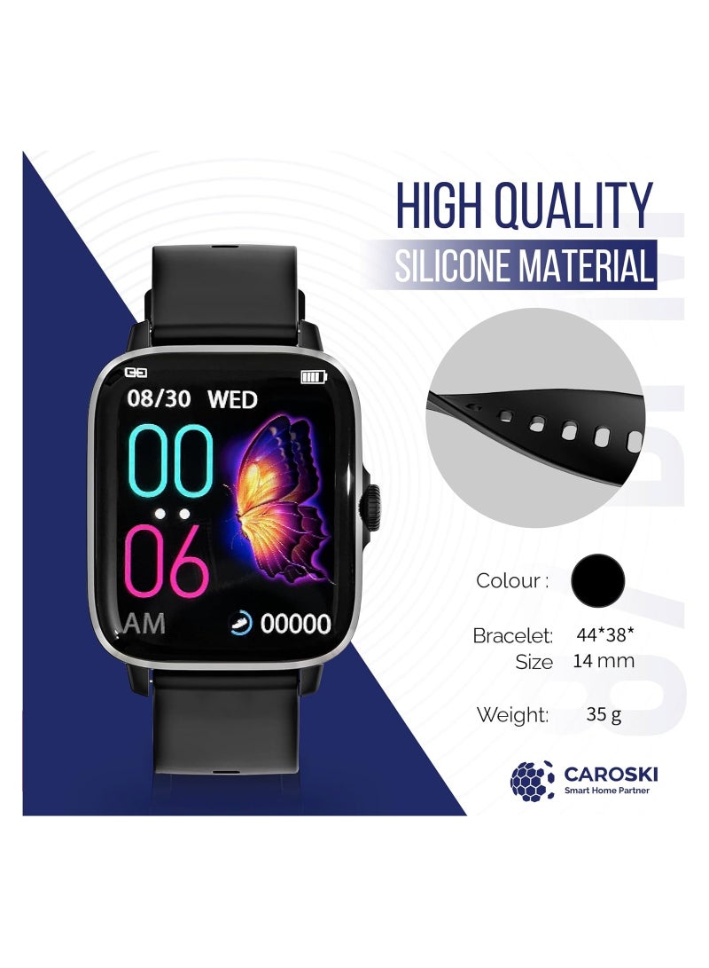 CAROSKI Smart Watch for Men - DT102 - Fitness Tracker Technology - Multiple sports modes - Dual Bluetooth 5.0 - Smart Watch to Monitor Blood Oxygen - Heart Rate - Smart Watch for Men - Image 3