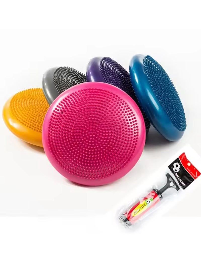 Spall Inflatable Yoga Massage Ball Durable Universal Sports Gym Fitness Yoga Wobble Stability Balance Disc Massage Cushion Mat - Image 1