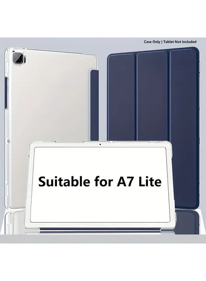 حافظة ثلاثية الطيات باللون الأسود لجهاز Samsung Tab A7 Lite 8.7 بوصة مع حامل قابل للتعديل - Image 1