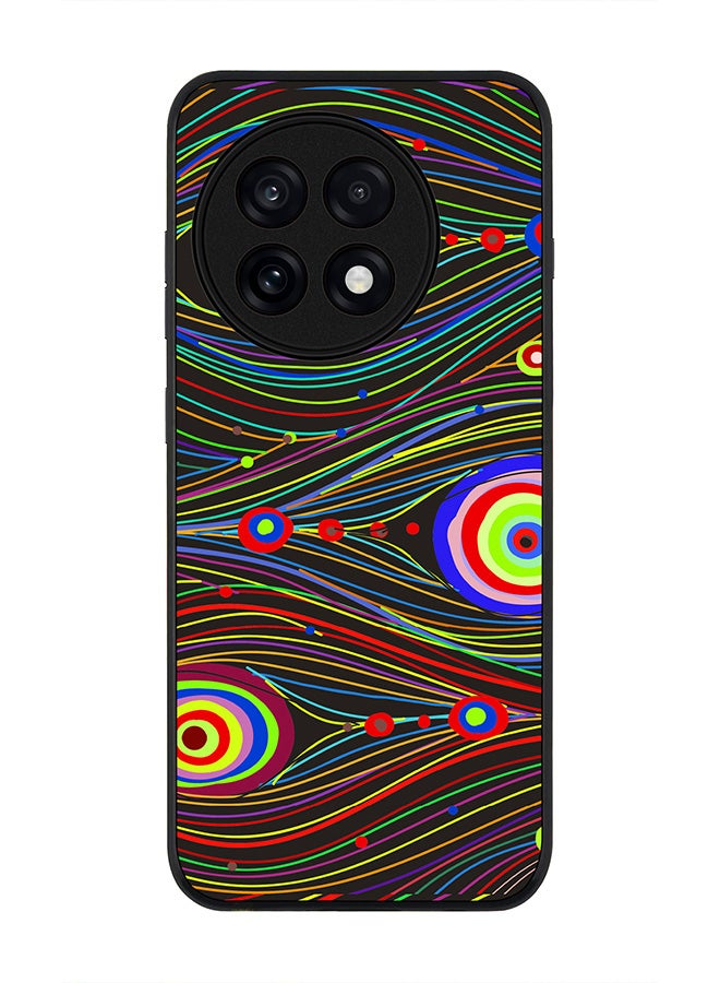 Stylizedd For OnePlus 13R / Ace 5 Pro Case,Slim fit Camera Protection, Shockproof Thin Phone cover  - Peacock Eyes