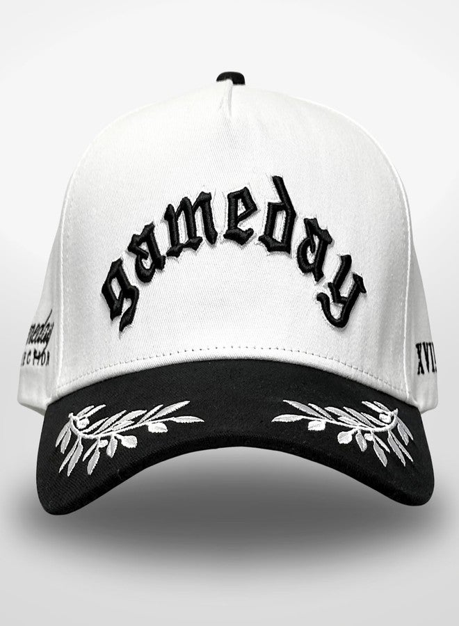 Citrusy Boutique Vintage Trucker Hat | Country Cowboy Cute Preppy Retro Western Trucker Hats | Men Women Trendy Snapback | Tan Red Green Black (Gameday | Black) - Image 2