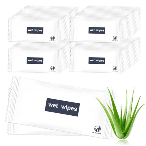 Hipruict Individual Hand Wipes, Wet Wipes Individually Wrapped 100 Pack, Clean Hands Quickly, Large Wet Naps Bulk for Homeless, Suitable for Restaurant, Wedding, Barbecue - Image 1