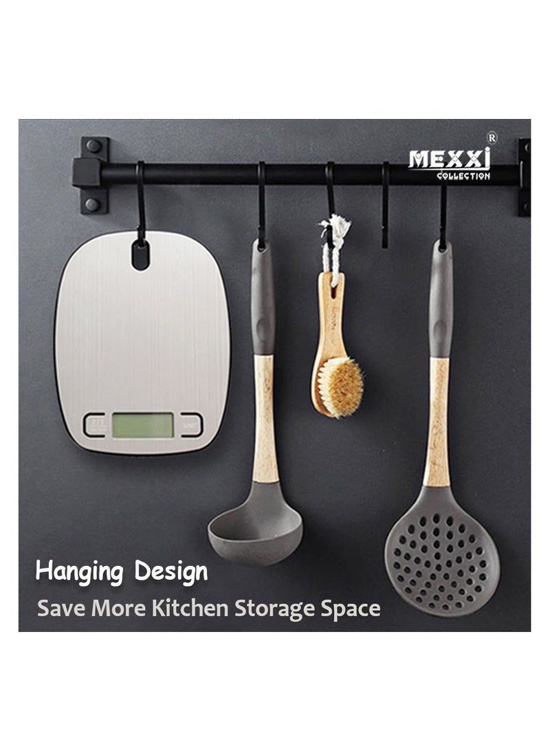 MEXXI Stainless Steel Kitchen Scale, 5kg - Professional Baking & Cooking Scale with Overload Indicator & Auto-Off - Image 3