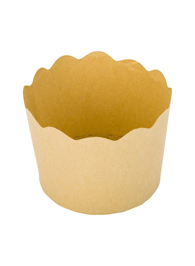 Restaurantware Panificio Premium 6 oz Kraft Paper Classic Baking Cup: Paper Baking Cups Perfect for Muffins, Cupcakes or Mini Snacks - Scalloped - Disposable and Recyclable - 200ct Box - Image 4