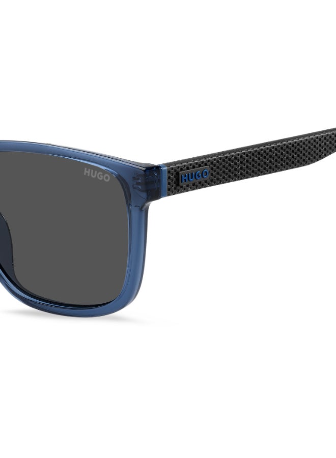 HUGO HG 1391/G/S Sunglasses Blue Rectangular - Image 4