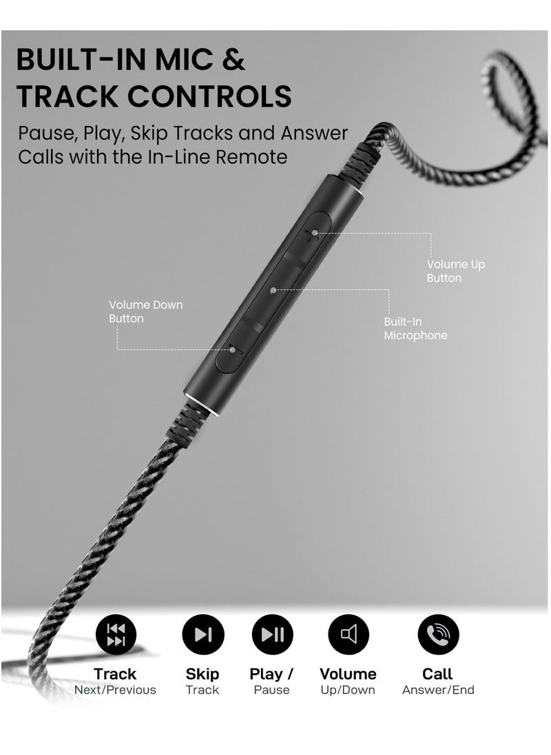 Remson - Apple MFi Certified Remson Lightning to 3.5 mm AUX Cable 1.2M Home Car Stereo Speaker Headphone Jack Adapter Audio Cable for iPhone 14 13 12 11 XS XR X 8 7 6 iPad  Black - Image 1