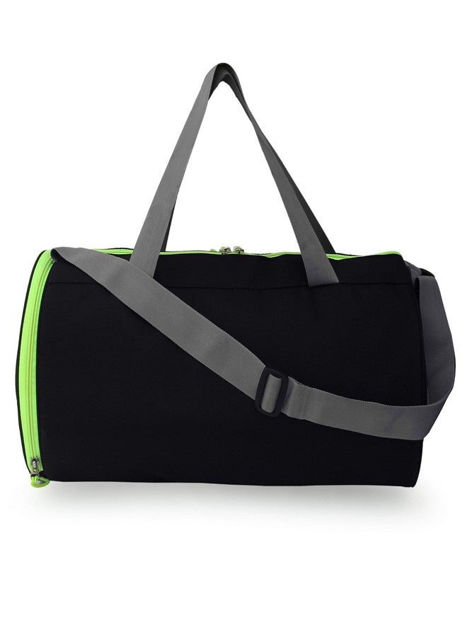 SFANE Polyester Duffle Gym Bag, Sports Bag, Shoulder Bag for Men & Women with Separate Shoe Compartment (Green,Black) 47 * 23 * 25 - Image 5