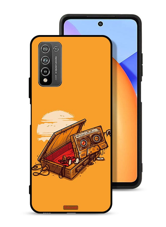 Tolwak Honor 10X Lite Protective Case Cover Cassette And Tape Art - Image 1