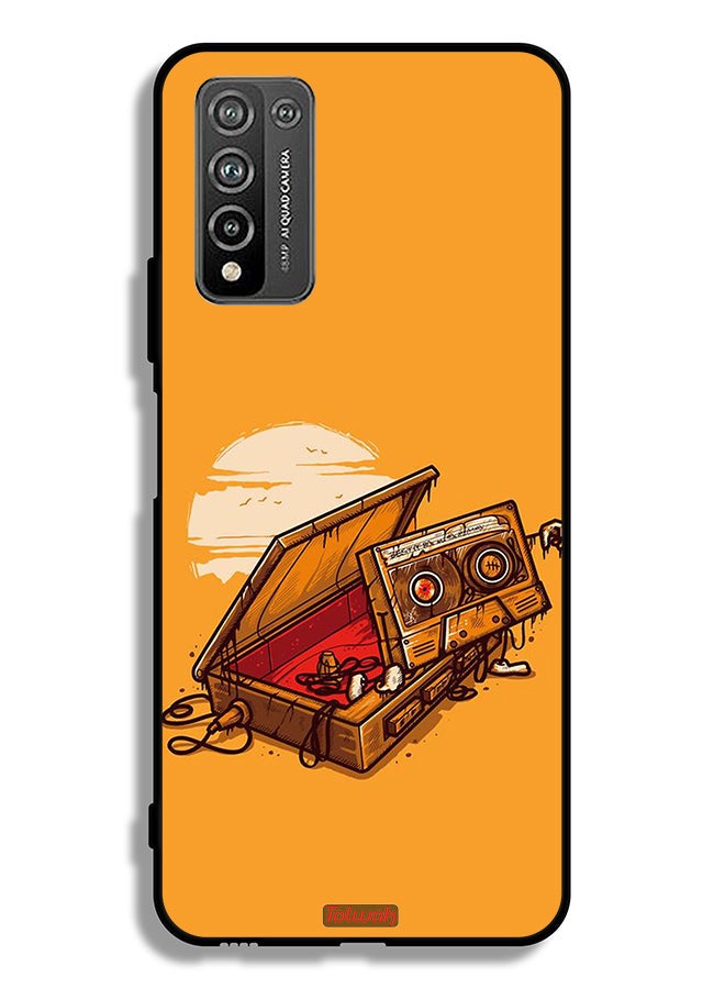 Tolwak Honor 10X Lite Protective Case Cover Cassette And Tape Art - Image 2