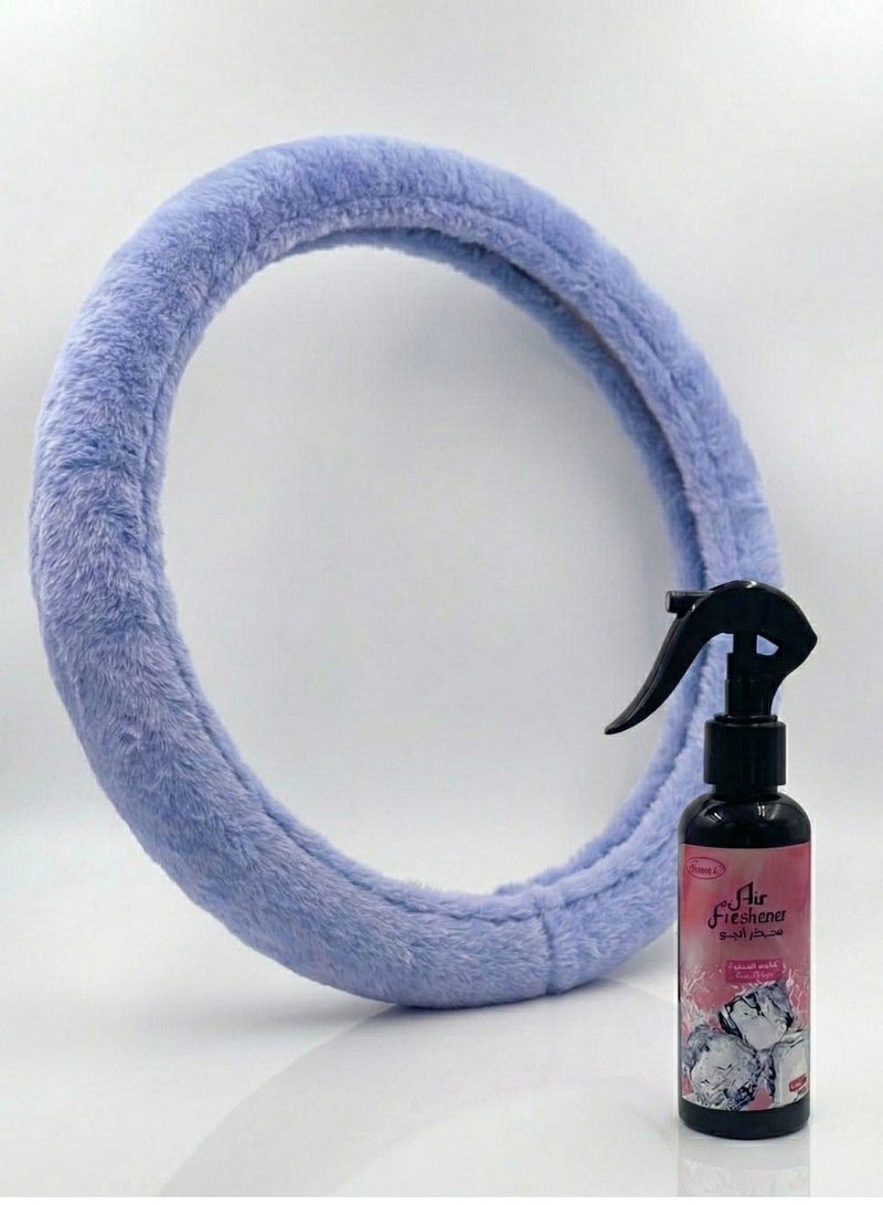 Fresh Steering Wheel Cover & Air Freshener Combo – Comfort Grip with Long-Lasting Freshness - Image 1