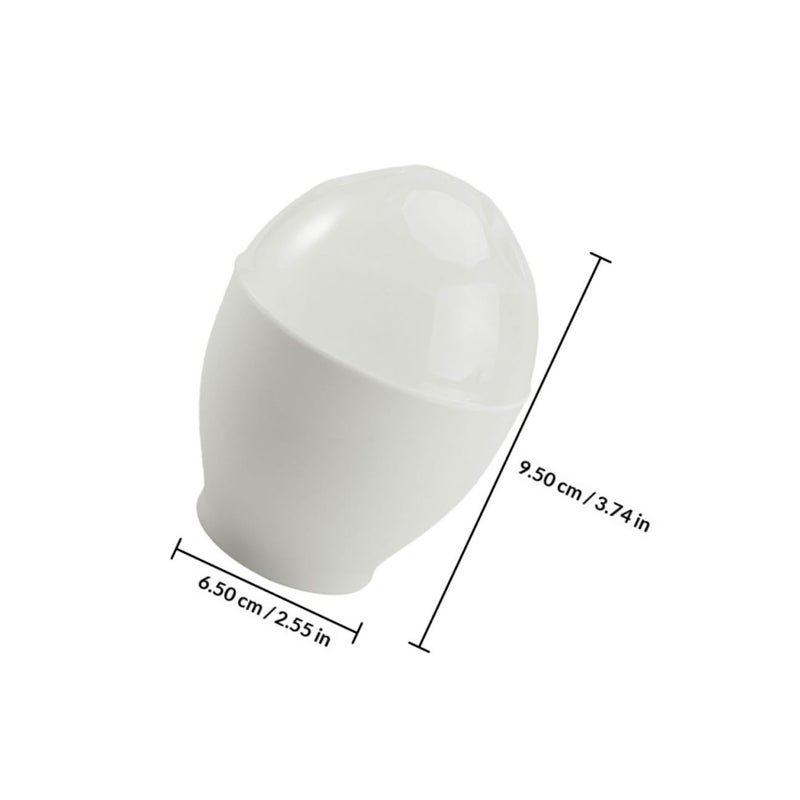4 Piece Microwave Egg Poacher Cups For Healthy Breakfast Kitchen Cooking Tool - Image 3