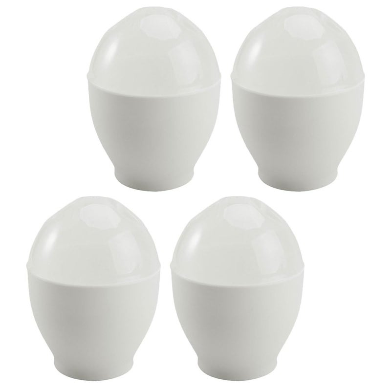 4 Piece Microwave Egg Poacher Cups For Healthy Breakfast Kitchen Cooking Tool - Image 2