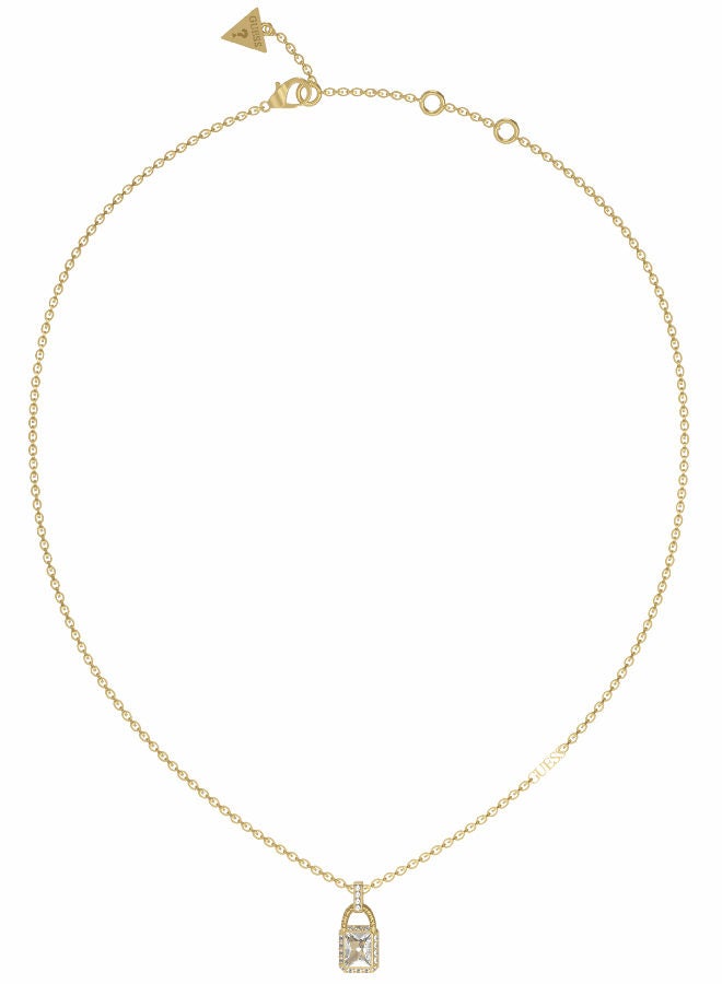Clear Padlock Necklace
