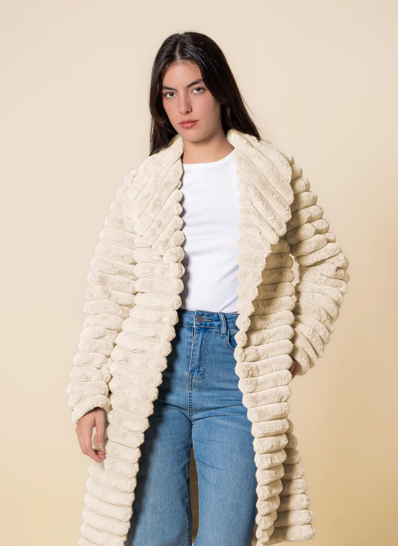 شايبس معطف طويل ناعم بحزام