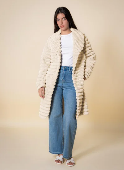 شايبس معطف طويل ناعم بحزام