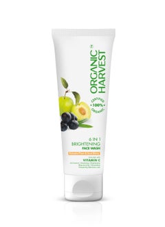 Organic Harvest 6-in-1 Brightening Face Wash: Kakadu Plum & Acai Berry | Daily Use Face Wash for Men & Women | 100% American certified organic | Sulphate & Paraben-free 100gm  - Image 1