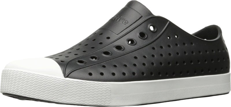 Native Shoes Unisex-Adult Jefferson Lightweight Fashion Sneaker, Jiffy Black/Shell White, 6 Men/8 Women - Image 1