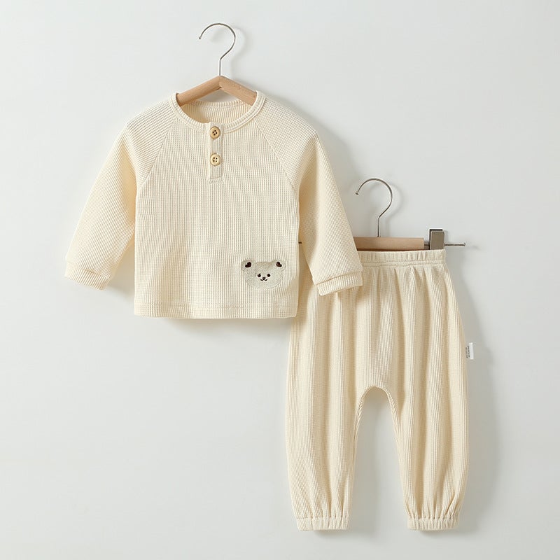 Boys'' Sports Two-Piece Sweatshirt Pants Children''s Coat Spring and Autumn All-Match Children''s Clothing Western-style Pure Cotton Embroidered - Image 5