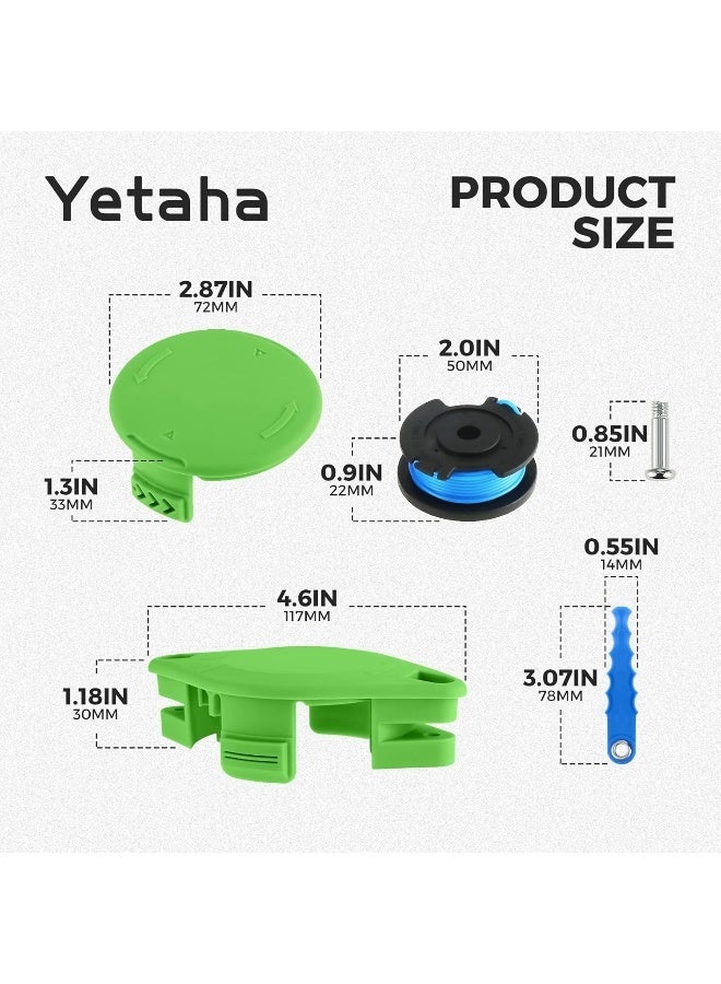 Yetaha 29092 29252 String Trimmer Blade Replacement Spool Compatible With Greenworks  - Image 2