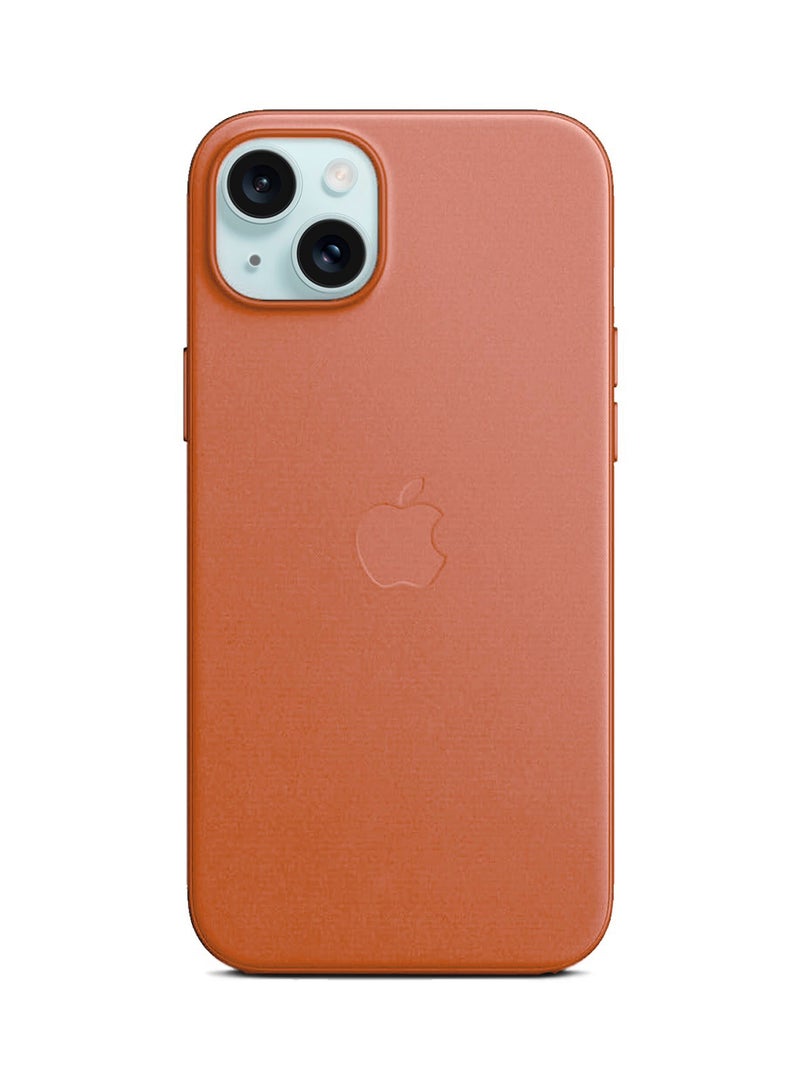 Wtech Soft Liquid Silicone Case Cover With MagSafe For Apple iPhone 15 2023 Orange - Image 2