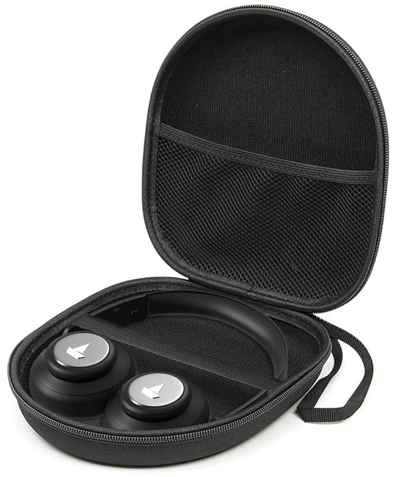 VERTUS® Headphone Hard Protective Storage Case for Boat Rockerz 450, Boat Rockerz 425, Boat Rockerz 410, and Boat Rockerz 370 Bluetooth Wireless Over-Ear Headphones (Durable Shell|EVA|Black) - Image 1