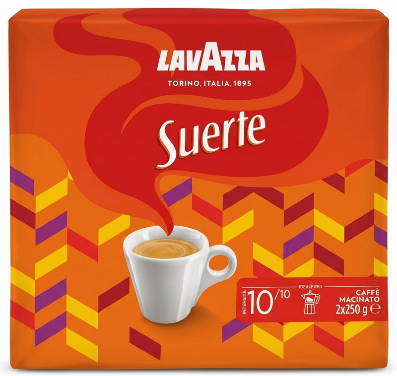 Lavazza Suerte Ground Coffee Caffe Macinato 10/10 2 X 250grams - Image 1