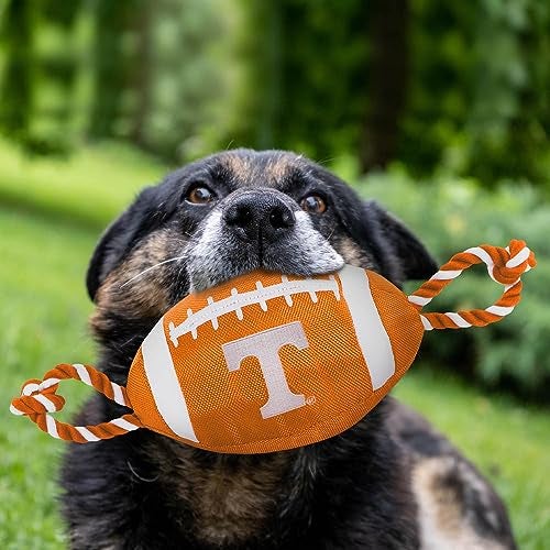 Pets First NCAA Tennessee Volunteers Football Dog Toy, Tough Quality Nylon Materials, Strong Pull Ropes, Inner Squeaker, Collegiate Team Color - Image 4