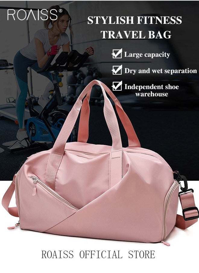 roaiss Multi Functional Large Capacity Carry on Luggage Bag Wet and Dry Separation Shoe Compartment Gym Bag Suitcase with Perfect for Short Business Trips and Travel  - Image 1