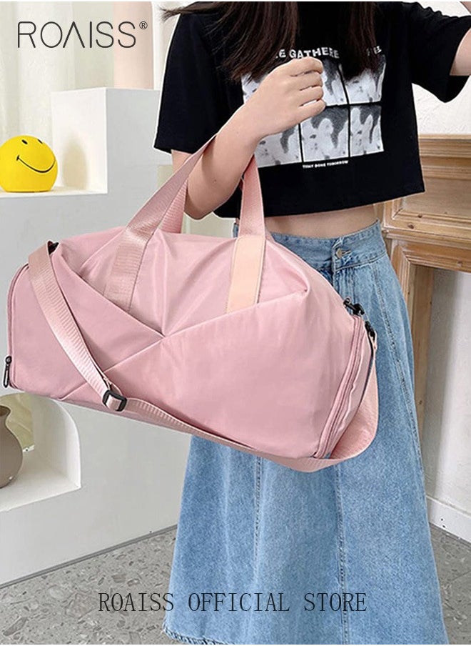 roaiss Multi Functional Large Capacity Carry on Luggage Bag Wet and Dry Separation Shoe Compartment Gym Bag Suitcase with Perfect for Short Business Trips and Travel  - Image 3