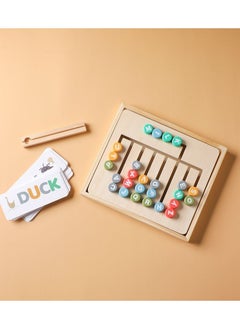 M MIAOYAN Wooden Alphabet Board Kids Preschool Early Development Learning Toys  - Image 5
