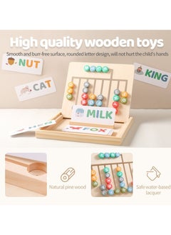 M MIAOYAN Wooden Alphabet Board Kids Preschool Early Development Learning Toys  - Image 4
