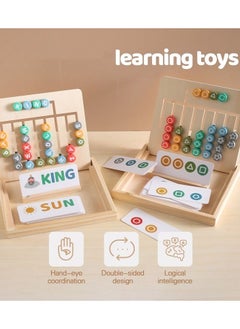 M MIAOYAN Wooden Alphabet Board Kids Preschool Early Development Learning Toys  - Image 3