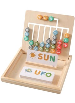 M MIAOYAN Wooden Alphabet Board Kids Preschool Early Development Learning Toys  - Image 1