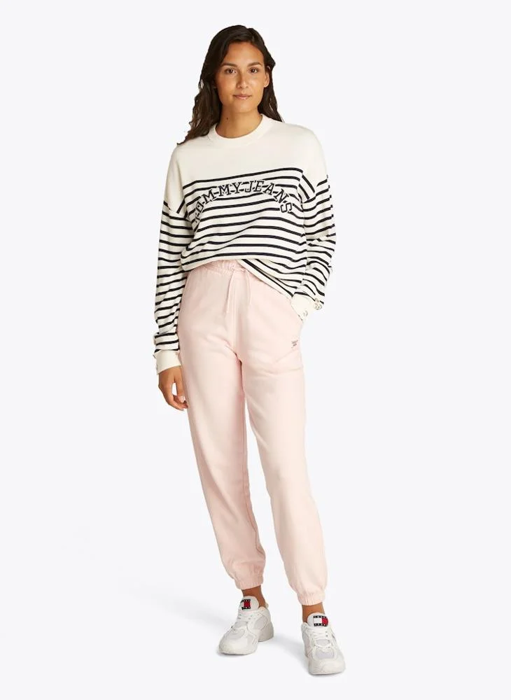 TOMMY JEANS Striped Varsity Sweater
