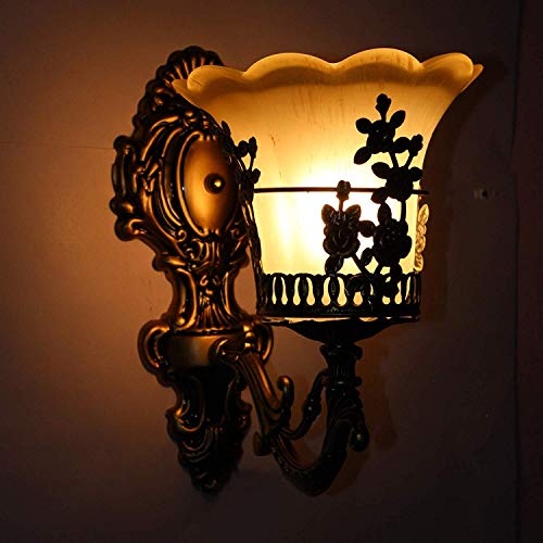 WHITERAY Black Antique Designer Imported Wall Light wall lamp for Bedroom, Living Room,Kitchen, Bars, malls, Besides the Bed, Balcony Home Decoration (1110 Antique (Without Bulb)) - Image 1
