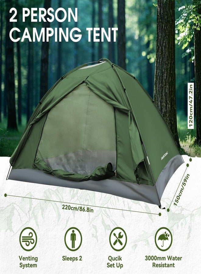 JAICOM 2 Person Camping Tent - Lightweight Backpacking Tent, Waterproof Windproof Easy Setup Hiking Tent, Suitable for Outdoor, Family, Camping, Hunting, Mountaineering Travel - Image 2