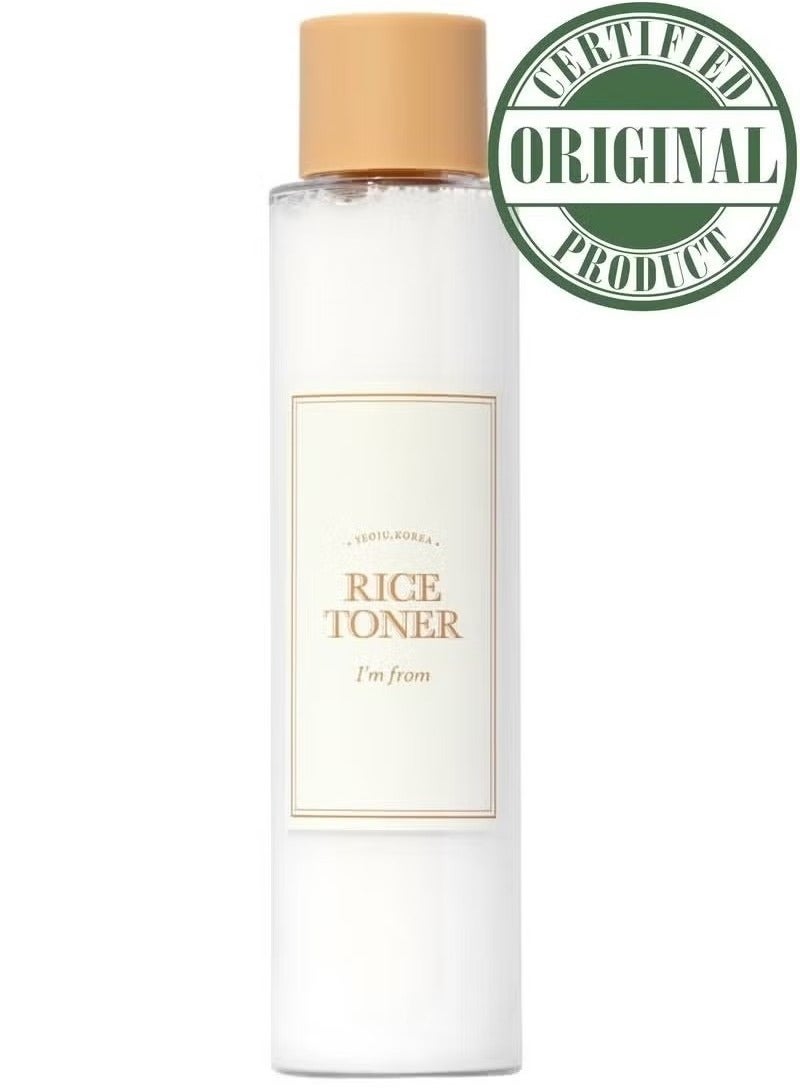 I'M FROM Rice Toner, Milky Toner for Glowing Skin, 77.78% Korean Rice, Glow Essence with Niacinamide, Hydrating for Sensitive, Dry, Dull, Combination Skin, Vegan, Fragrance Free, Glass Skin 150ml - Image 1