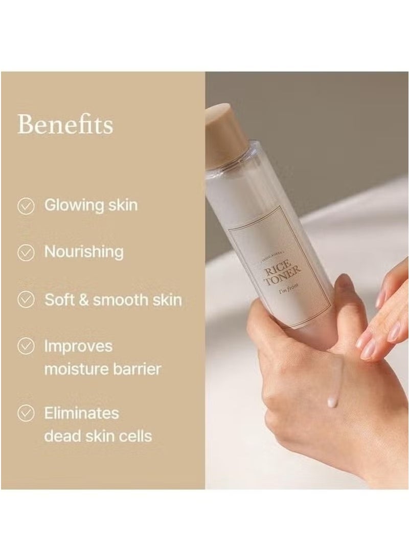 I'M FROM Rice Toner, Milky Toner for Glowing Skin, 77.78% Korean Rice, Glow Essence with Niacinamide, Hydrating for Sensitive, Dry, Dull, Combination Skin, Vegan, Fragrance Free, Glass Skin 150ml - Image 2