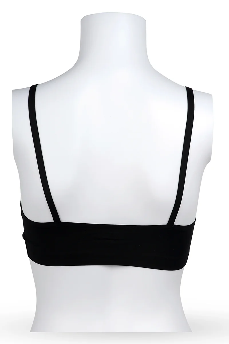 YesEco YesEco Women’s Black Seamless Bra | Soft, Stretchable, Lightweight & Comfortable | Wireless Everyday Bra | Eco-Friendly Fabric – 85% Recycled Polyamide, 15% Elastane