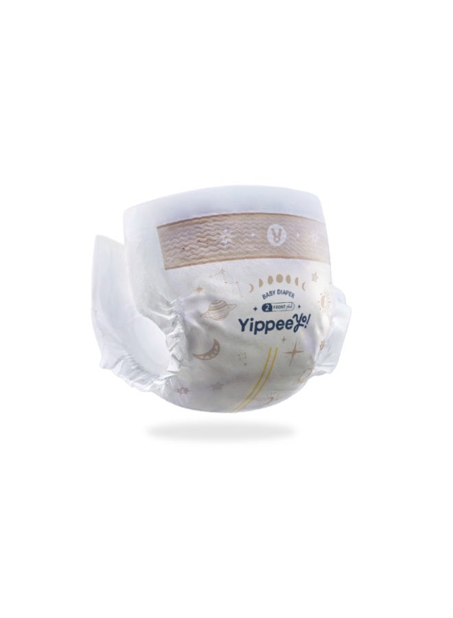 Yippeeyo TempAir Baby Diapers | Size 2 for 4–8 kg | 6 packs x 8 diapers (48 ct Total) | Ultra-Soft & Breathable | 12-Hour Dryness | Individually Wrapped - Image 2