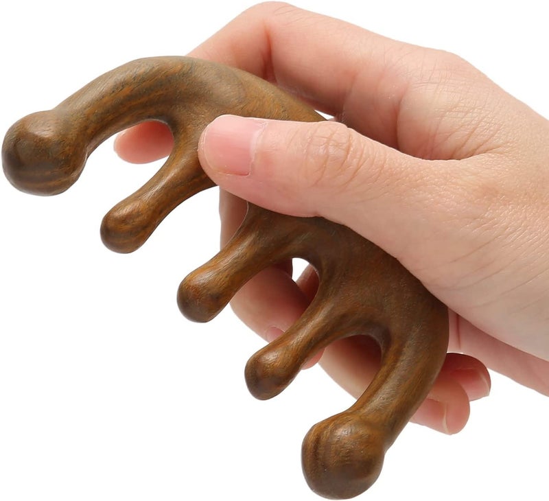 Soulvinee Wooden Massage Comb Guasha Comb Scraping Massage Tools Head Neck Massager Spa Acupuncture pcs 1 - Image 2