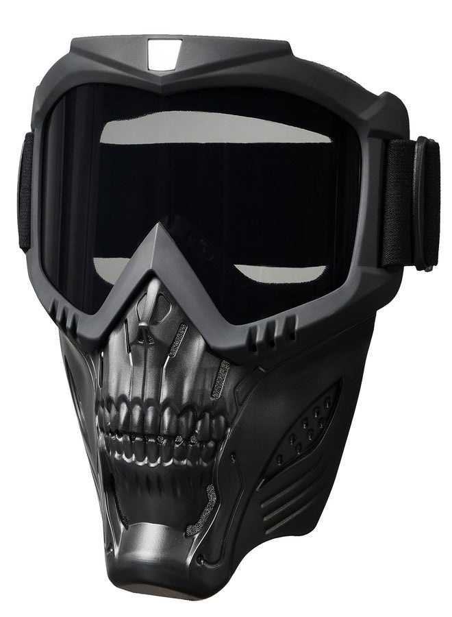 BROYEUR Paintball Mask Anti Fog,Tactical Full Face Mask Ski Mask Goggles Detachable Adjustable,Motorcycle Riding Face Protection (foxGray) - Image 1