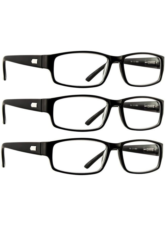 TruVision Readers Reading Glasses - 9504H - 3 Pack - Black - 2.50  - Image 1