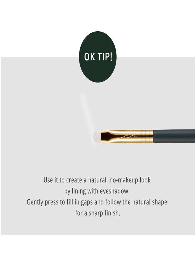 SOO ADOR okhee Eyeline Smudge Brush NUN06 – Professional Korean Eye Makeup Brush, Flat Precision Smudge Brush for Soft Eyeliner, Eyeshadow Blending & Natural Eye Definition - Image 3